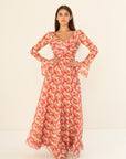 FLORAL HAVEN DRESS | Sunset bloom