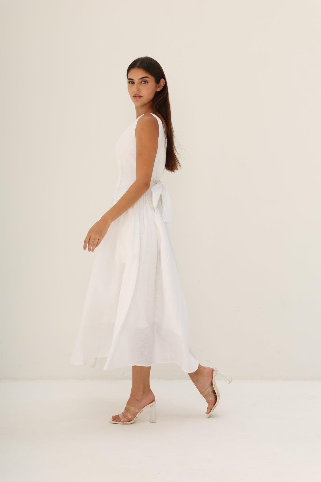 chinese dress ladies Linen Dress STORY — Stonewashed Linen, Soft from Day One main image 1