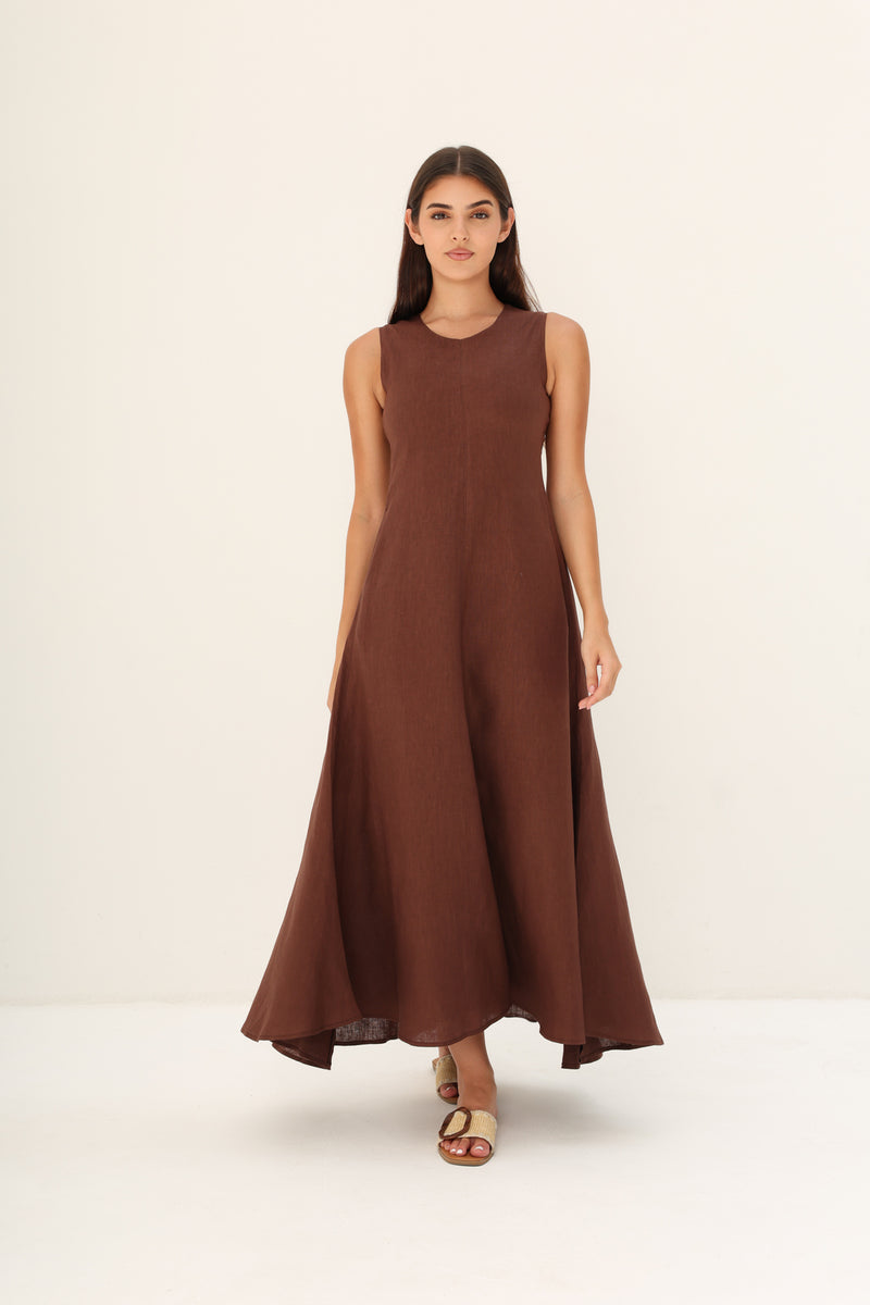 THE HAZE DRESS | Cocoa (brown) – LARA