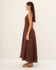 THE HAZE DRESS | Cocoa (brown)
