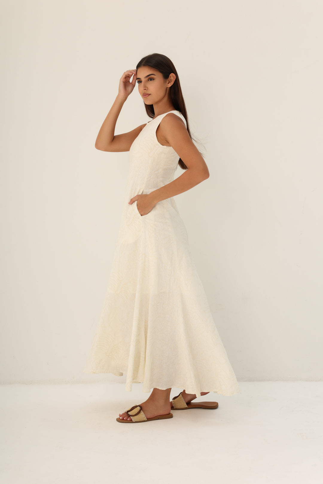 THE HAZE DRESS | Ivory embroidery  LARA