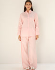 Aura Linen Shirt & Trousers | Blush Pink