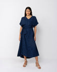 Florence Kaftan Dress | Navy