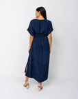 Florence Kaftan Dress | Navy