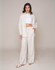 Aura Linen Shirt & Trousers | White