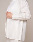 Aura Linen Shirt & Trousers | White