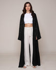 Zenia Luxe Kimono Jacket | Black