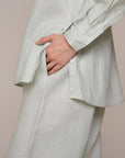 Aura Linen Shirt & Trousers | Mint Green