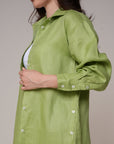 Aura Linen Shirt & Trousers | Pistachio Green