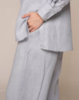 Aura Linen Shirt & Trousers | Light Blue