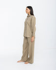 Aura Linen Shirt & Trousers | Sand