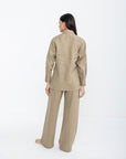 Aura Linen Shirt & Trousers | Sand