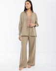 Aura Linen Shirt & Trousers | Sand