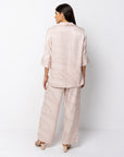 Isla Blouse & Trousers Set | Light Pink