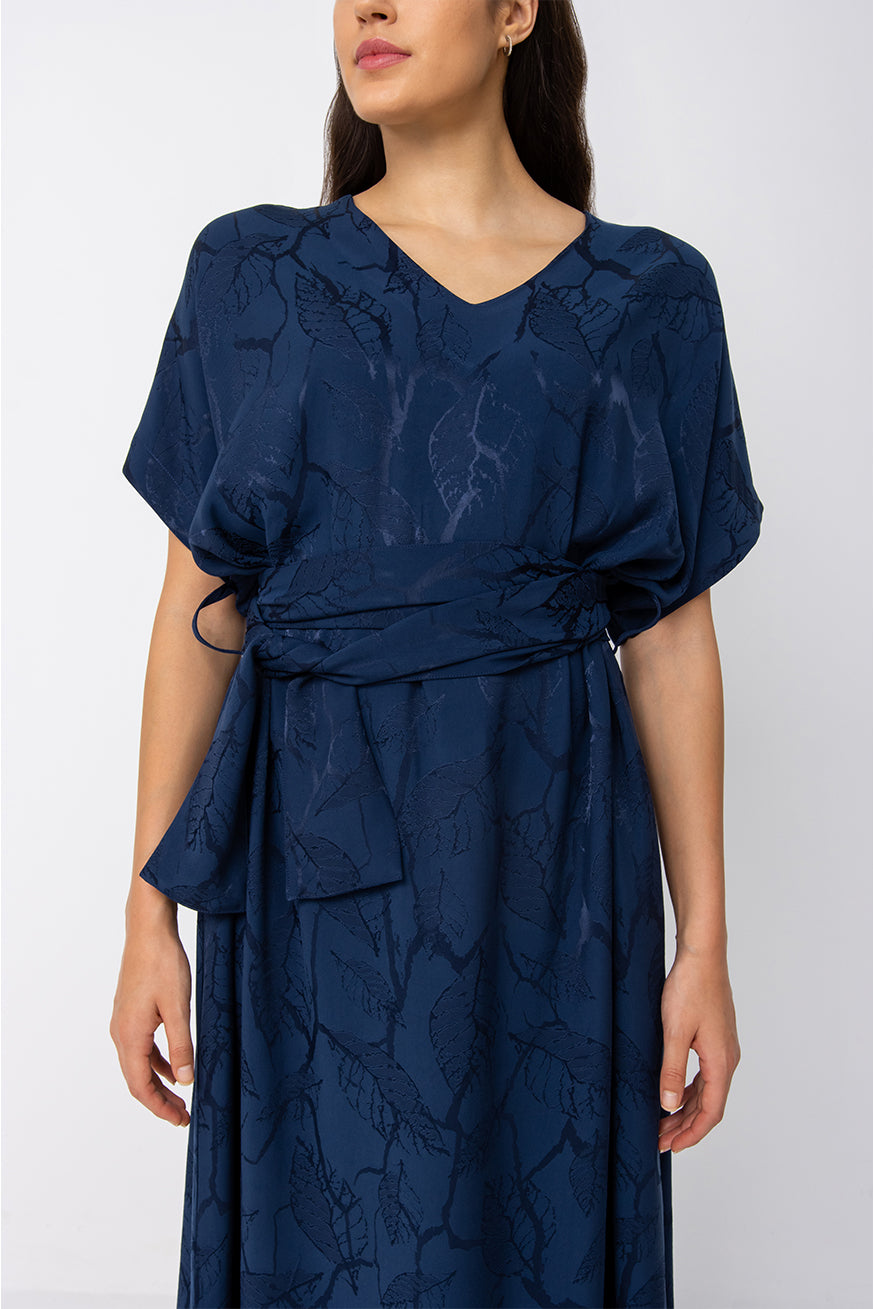 Navy kaftan fashion dress