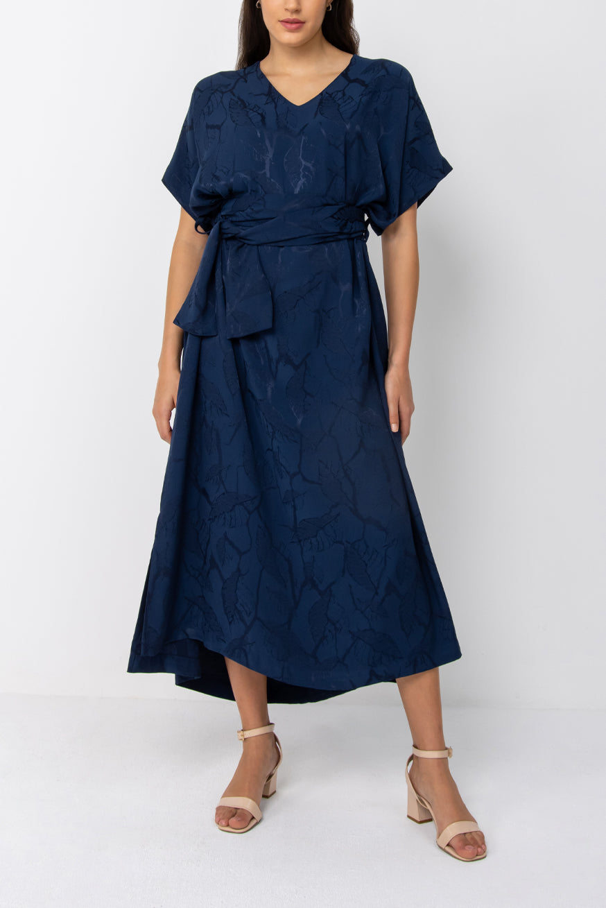 Navy kaftan dress best sale