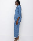 Isla Blouse & Trousers Set | Steel Blue