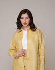 Aura Linen Shirt & Trousers | Yellow