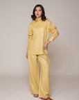 Aura Linen Shirt & Trousers | Yellow