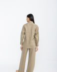 Aura Linen Shirt & Trousers | Sand