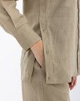 Aura Linen Shirt & Trousers | Sand