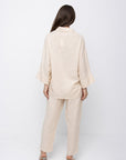 Leilani Blouse & Trousers Set | Light Beige