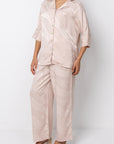 Isla Blouse & Trousers Set | Light Pink