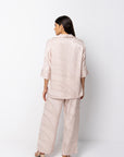 Isla Blouse & Trousers Set | Light Pink