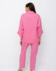 Leilani Blouse & Trousers Set | Light Pink