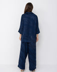 Isla Blouse & Trousers Set | Navy