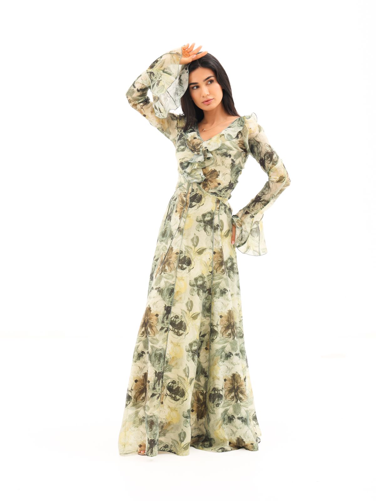FLORAL HAVEN DRESS | Olive Bloom