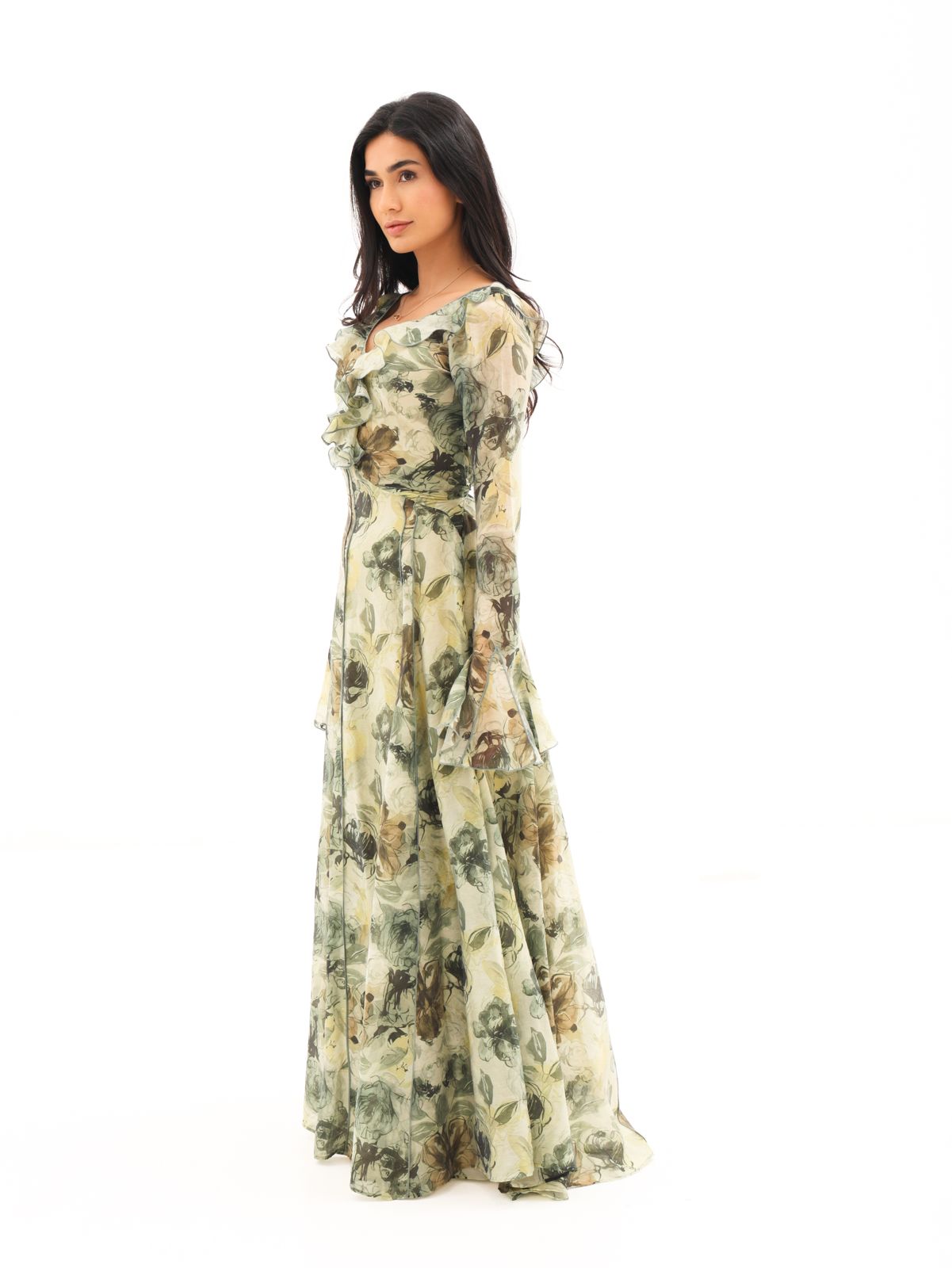 FLORAL HAVEN DRESS | Olive Bloom