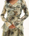 FLORAL HAVEN DRESS | Olive Bloom