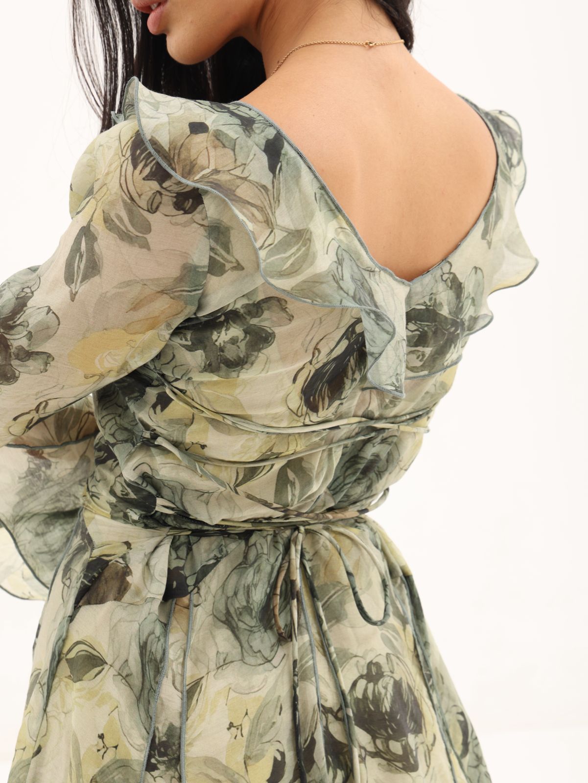 FLORAL HAVEN DRESS | Olive Bloom